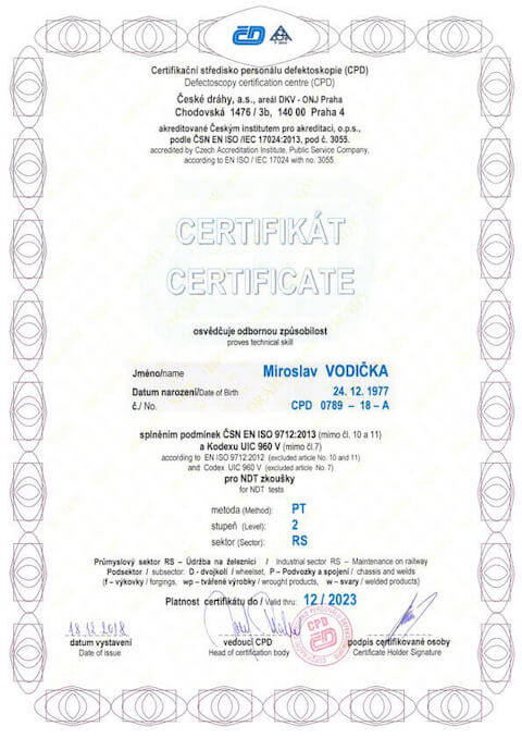 Certifikát